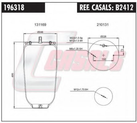 CASALS B2412 Boot, air suspension